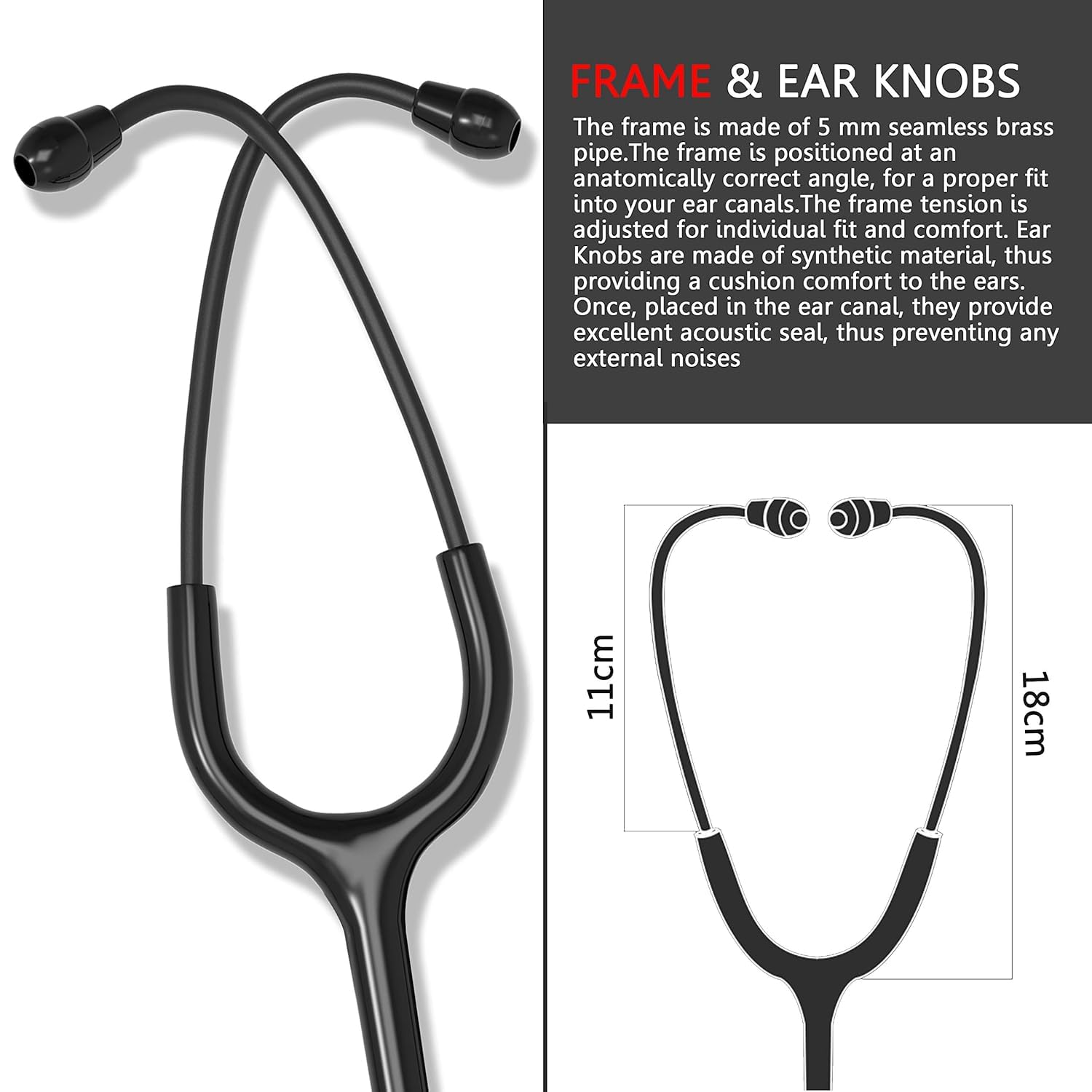 Premium Rainbow Dual Head Stethoscope, Gold Plated, Professional Medical Equipment for Doctors and Students