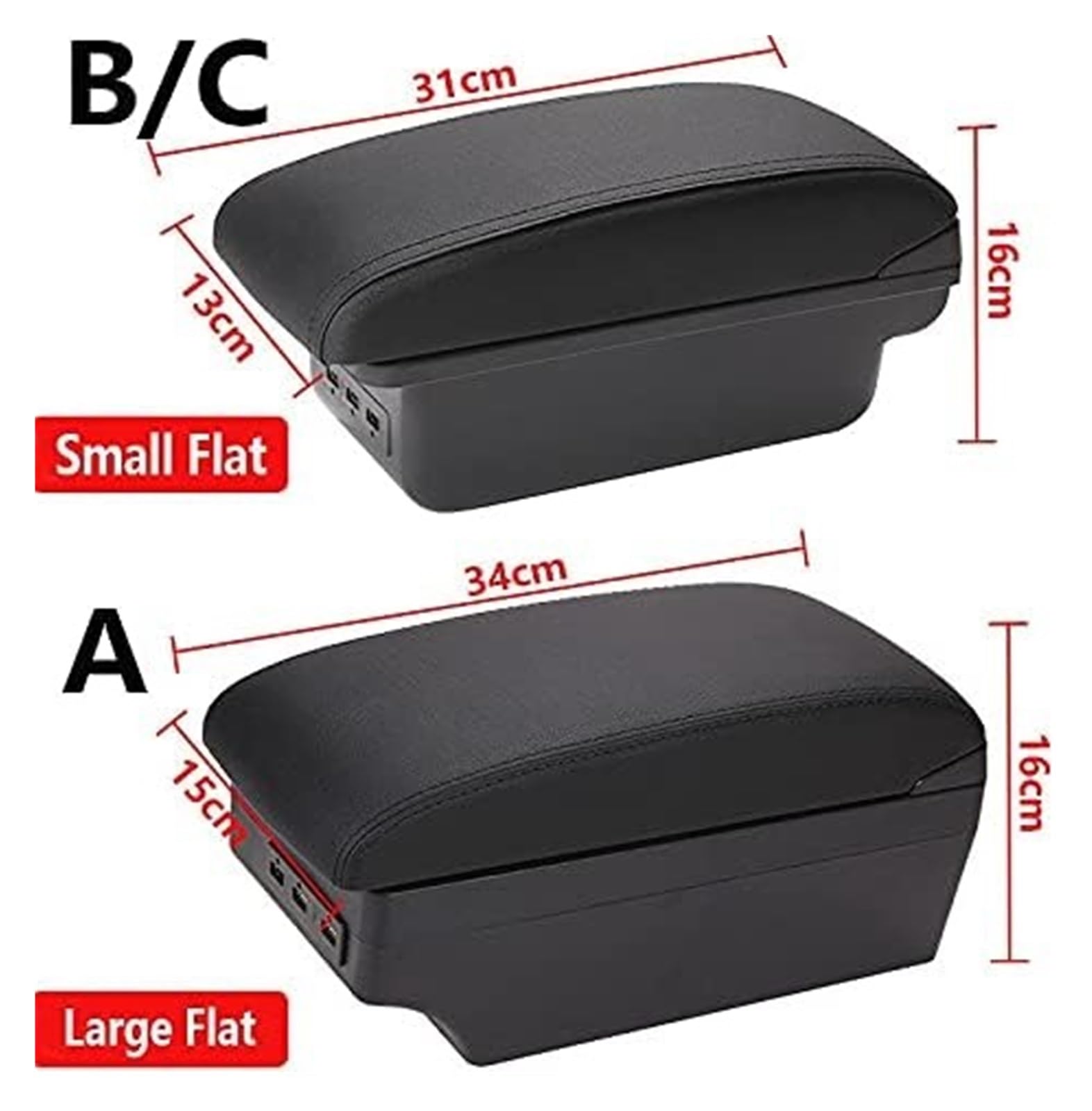 Per Astra J 2012-2020 Box Bracciolo Auto Centrale Portaoggetti Dettagli Interni Accessori Copri Bracciolo Auto(C2 No USB)