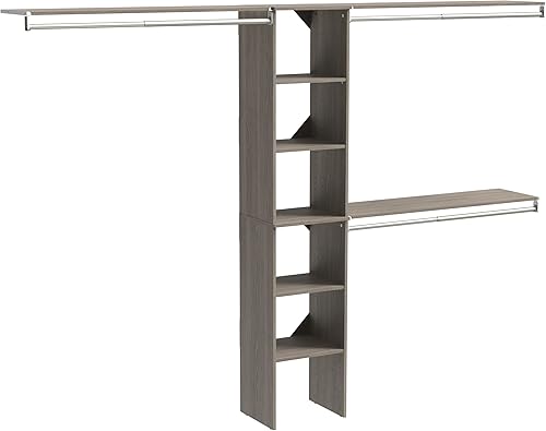 Miniatura 16 de Cubículo ClosetMaid SuiteSymphony de 25 x 6 pulgadas Blanco puro,Gris natural,Gris grafito,https://www.amazon.com/dp/undefined