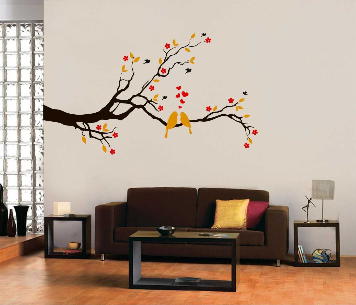 Rawpockets Red Flower and Love Birds Wall Sticker (PVC Vinyl, 0.99 cm x 155 cm x 85 cm) (B06WD3WPL3) Amazon Price History, Amazon Price Tracker