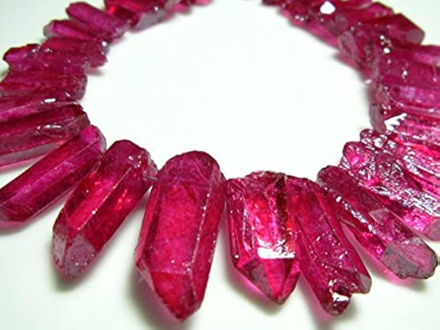 Quartz mystique naturel perles sticks pour fabrication de bijoux