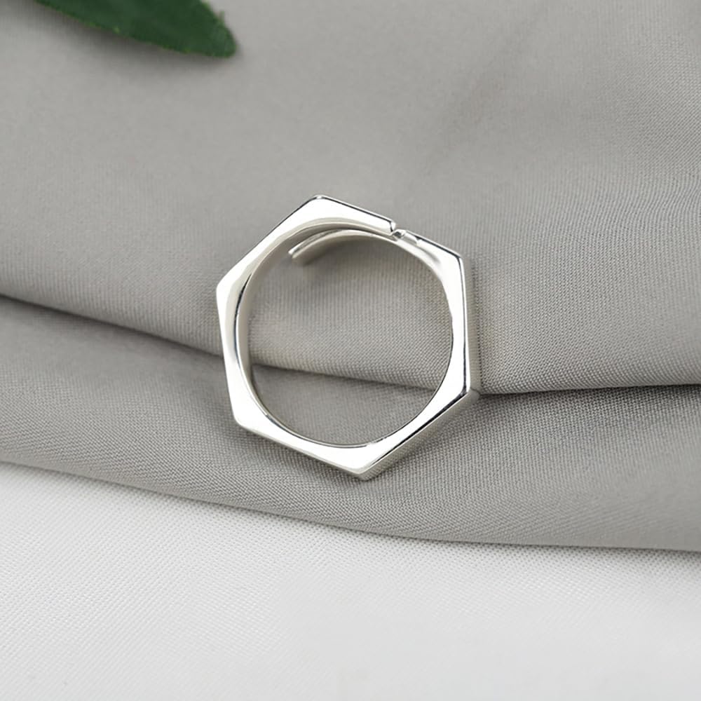 925 Sterling Silver Ring Oringinal Inspirational Jewelry Adjustable Wrap Open Rings Personality Encouragement Gift for Women