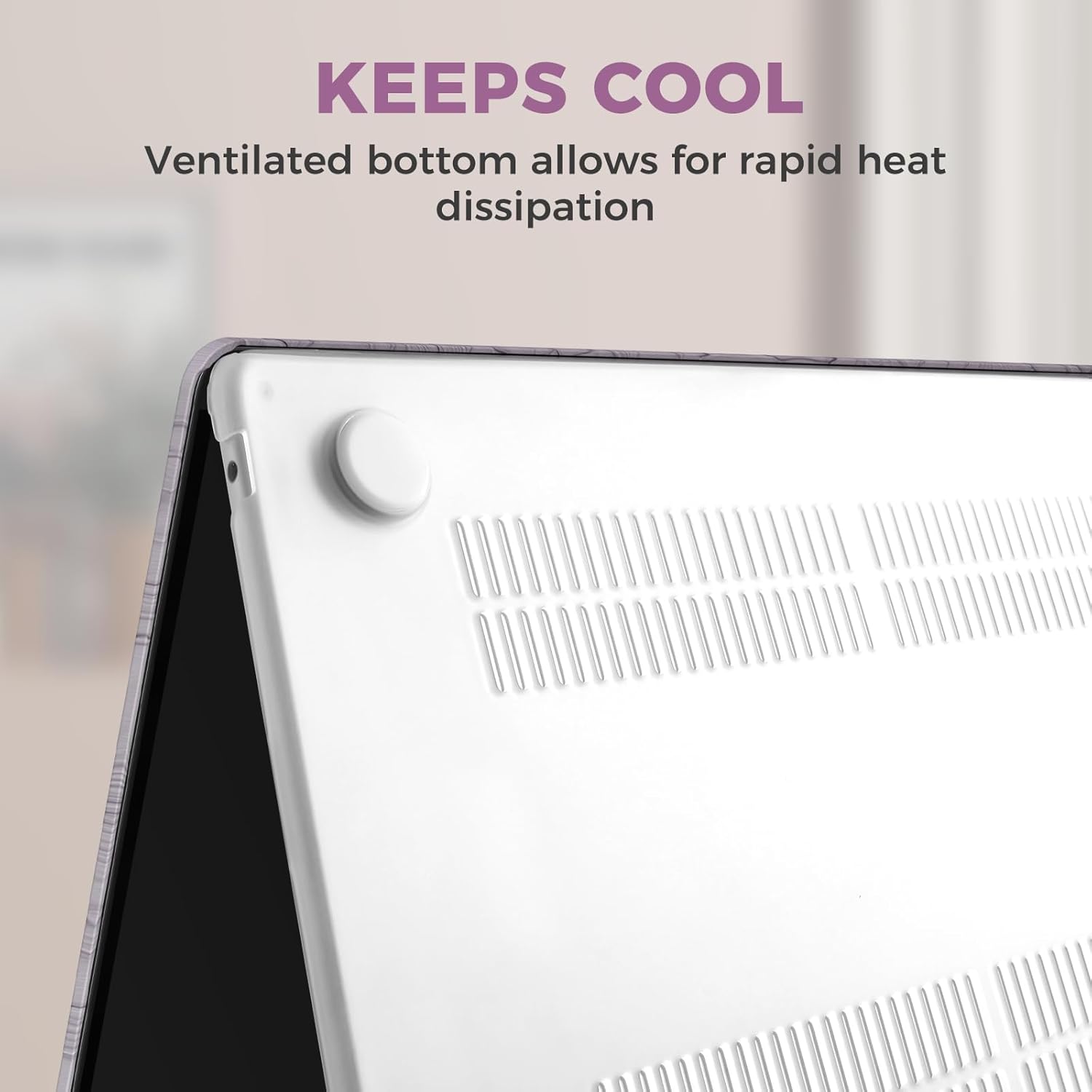 iCasso for MacBook Air 13 Inch Case M5 2026 2025-2022 A3449 M4 A3240 M3 A3113 M2 A2681, Retro Leather Hard Shell Case for MacBook Air 13.6 Inch+Keyboard Cover+Screen Protector, Purple Embossed Floral