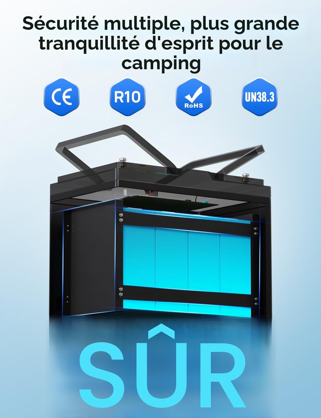 ECO-WORTHY 1280Wh Kit Panneau Solaire Camping-Car: batterie lithium 12v 100Ah avec Bluetooth + panneau solaire souple 200W + régulateur MPPT 20A + onduleur 2000W, pour les Camping, campervan, vanlife