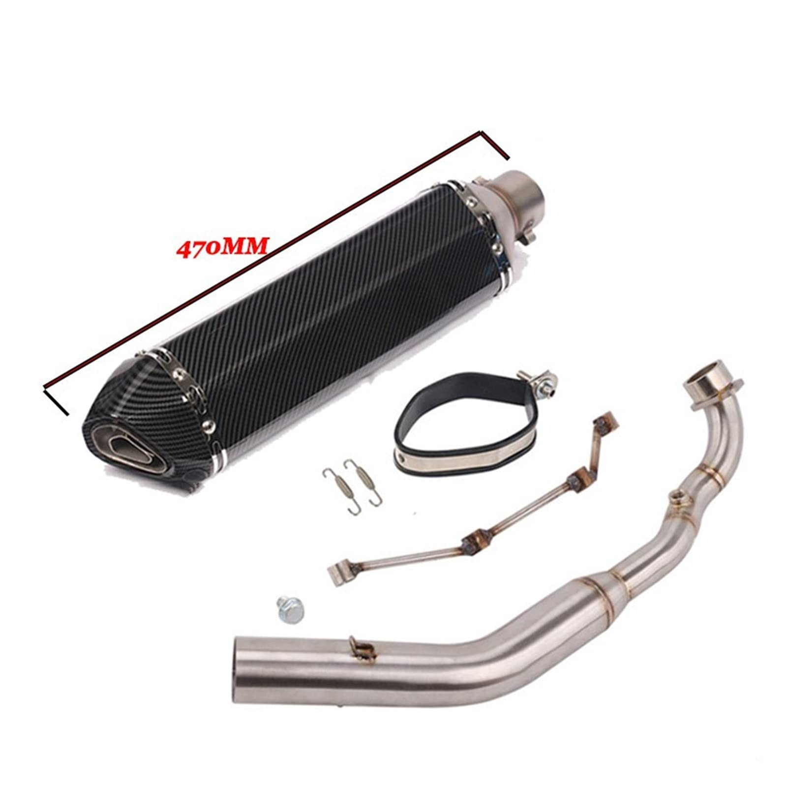 Tubo Scarico Moto Moto Scarico Modificato Moto Fuga Db Killer Tubo Collegamento Anteriore in Acciaio Inox con Db Killer per Kymco per Xciting 400 500