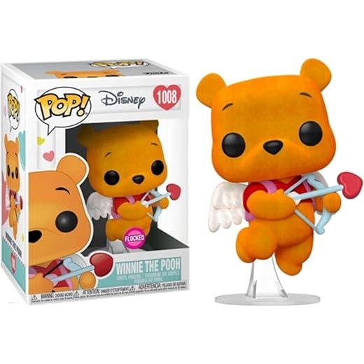 Funko Pop! Disney #1008 - Winnie The Pooh [Flocked As Cupid] Exclusive