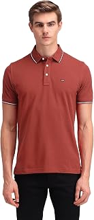 Sport Solid Polo T Shirt for Men - 100% Cotton, Breathable & Comfortable Half Sleeves Mens Tshirt