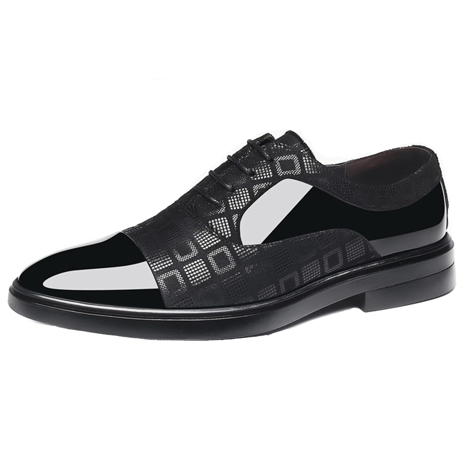 Scarpe Eleganti da Uomo Stringate | antiscivolo, Comode, Traspirante, in pelle PU, oxford, Festa, Formale, Party