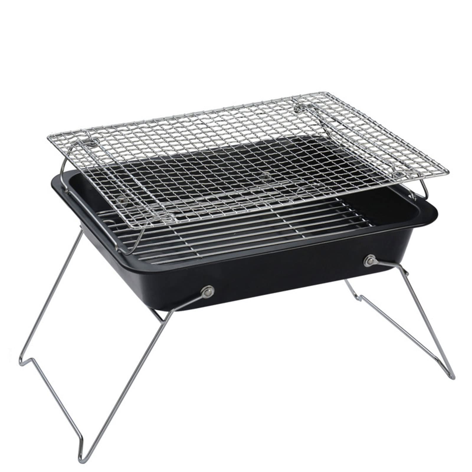 Przenośne kempingowe palenisko ze stali nierdzewnej, składane, wypalane drewnem, węglowe grille na węgiel drzewny, grill na kemping, piknik, ogród, plażę, imprezę