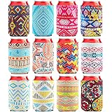 12 Pack Beer Can Coolers Sleeves Neoprene Drink Cooler Sleeves ,for Standard 12 Ounce Cans Beer Cool