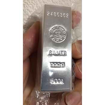 純銀　インゴッド500g 石福金属工業 石福金属工業 500g 銀地金 銀インゴット インゴット LBMA
