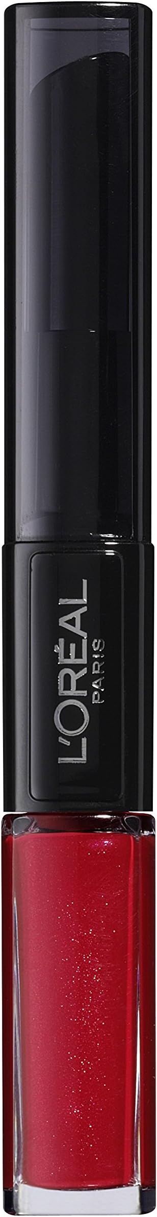 LโOrรฉal Paris L'Oreal Lip Make-Up Indefectible Lipstick, 505 Resolution Red/Liquid Lipstick for 24 Hours Full Lips with Moisturising Lip Care - Balm, Pack of 1