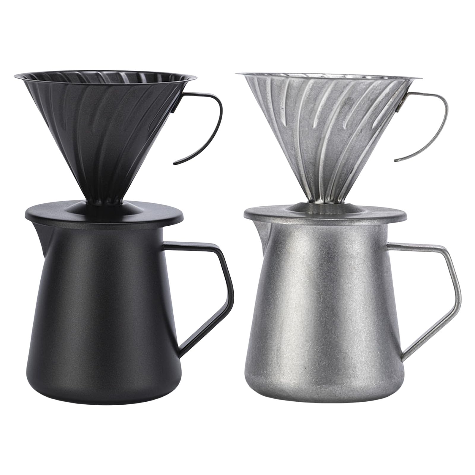 Filtro de café para verter sobre café, 600 ml, herramienta de elaboración de cerveza reutilizable