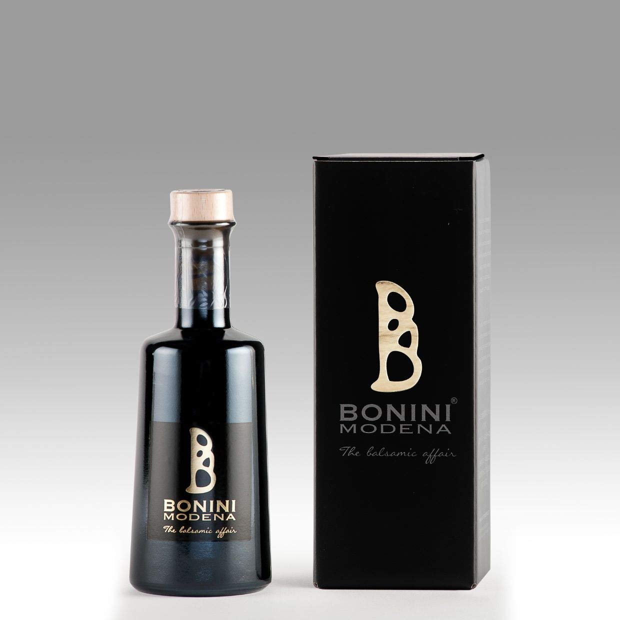 Bonini Italian Balsamic Vinegar Of Modena Condiment " Affinato ", 250 Ml, Barrels Aged 12 Years
