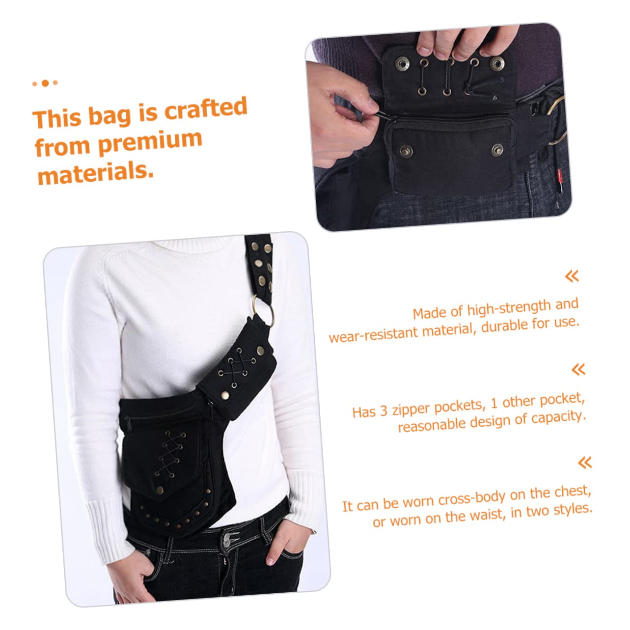 jojofuny Borsa Portautensili Per Telefono Alla Moda Accessorio Per Escursionismo E Campeggio Custodia Per Cellulare Per Telefono Design Robusto E Tasche Multiple