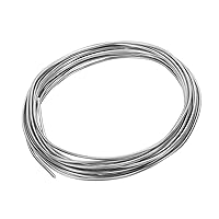 Vista 3 de PATIKIL Alambre de zinc de alta pureza, alambre de zinc puro calibre 17, herramienta de experimento científico de laboratorio de cuentas suaves