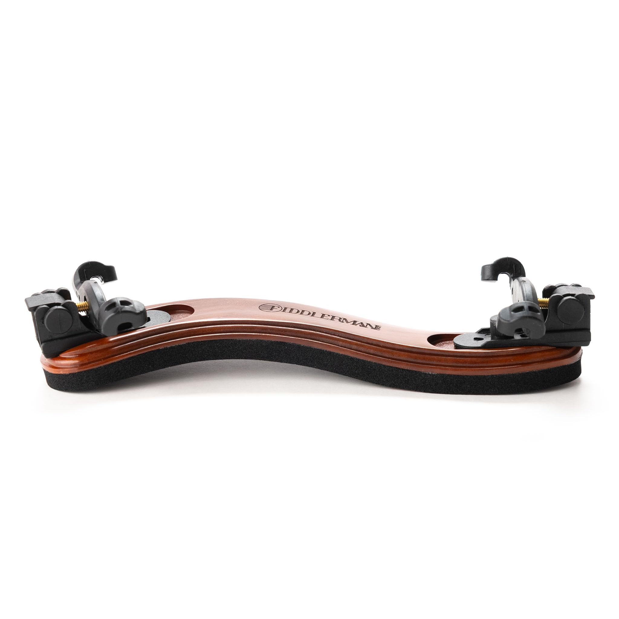 Fiddlerman Wood Violin Shoulder Rest for 4/4 and 3/4 with Collapsible and Height Adjustable Feet