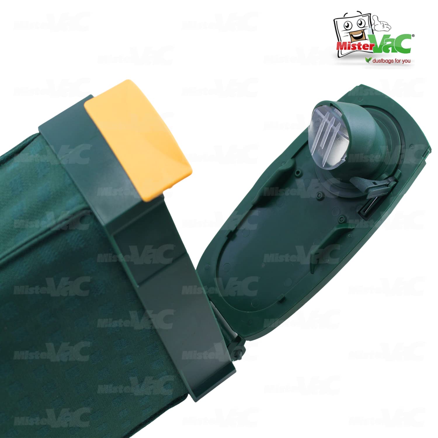 MisterVac Cartucho de filtro completo + 10 bolsas compatibles con Vorwerk Kobold VK 121