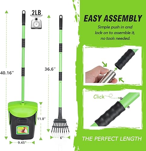 Miniatura 5 de MXF Kit de cubo giratorio y rastrillo con 120 bolsas de basura