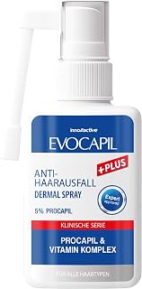 EVOCAPIL Plus Anti-Hair Loss Spray - 5% Procapil & Vitamin Complex - Strengthens Hair Roots, Promotes Hair Growth - Formula with Rosemary, Peppermint and Keratin - Hair Growth Spray - Pack of 1