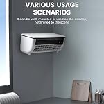 Mini Split Fan, Wall Mounted Fan No Window, Efficient Portable Air Cooler | with Powerful Airflow Quiet Cooling for Bedroom Kitchen Home Office Rental Apartment