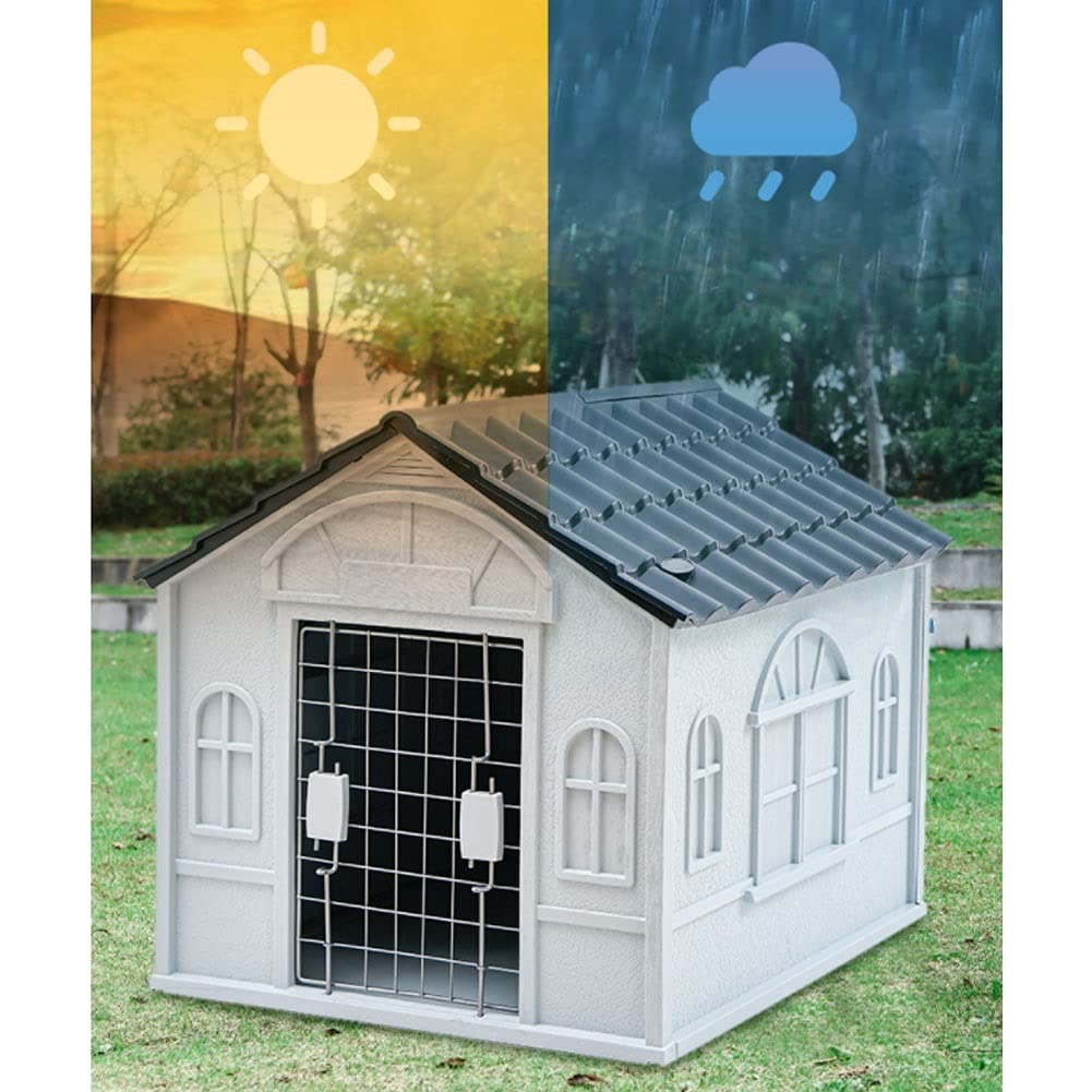 犬用ケージ ジ 大中型犬 犬小屋 ドア付きのアップグレードされた