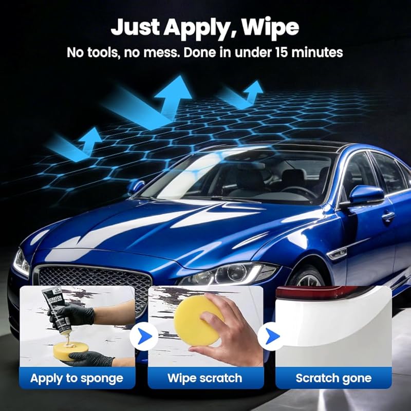 2026 New Car Scratch Remover Wax 120ml, Vehicle Paint Repair & Polish for Cars, Trucks, Motorcycles (1PC)