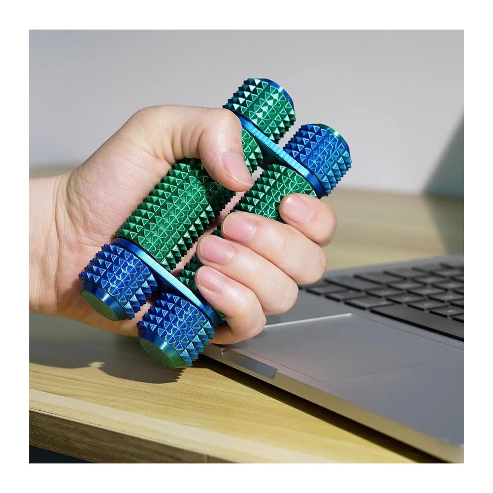 Yuelulala Pain Stim Fidget Roller for Adults Office Desk Stress Relief Sensory Aid Pocket Gifts for Him Her Colleagues Anxiety Relief(A166-1)