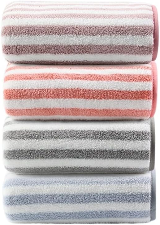 Towel Bath Towel Water Absorption is not Easy to Drop Hair Men and Women wash Their face Household Dry Fast Coral Velvet(4PS)