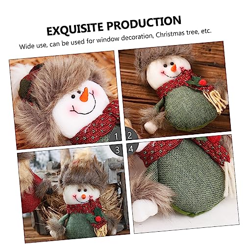 ULDIGI 1 Peça De Pano De Saco De Natal Boneca De Brinquedo Lenhoso Presentes De Madeira Americana De