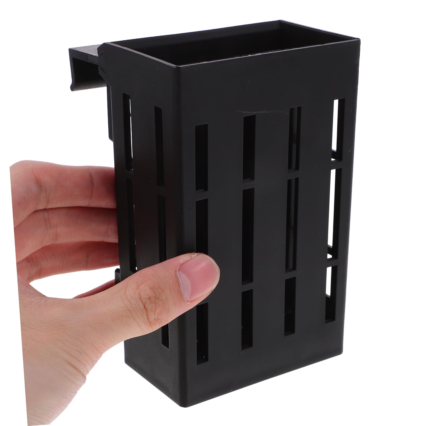 Didiseaon Supporto per Piante Acquatiche Sospeso in Plastica Nero 4 Pezzi per Acquario Fori per Flusso d'Acqua per Piante d'Acqua Dolce in Vasca Pesci