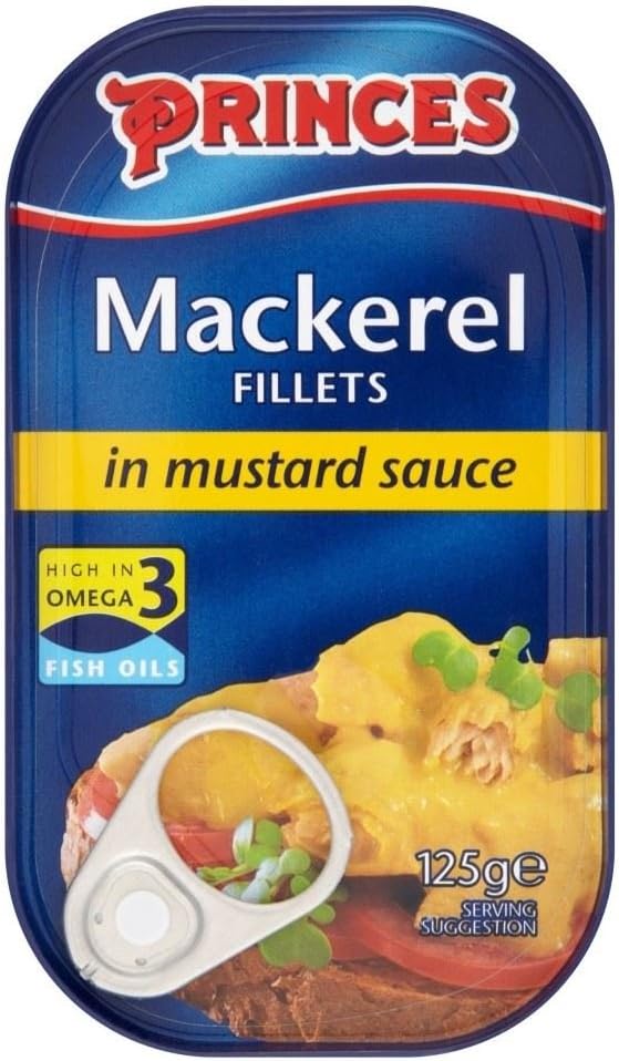 Princes Mackerel Fillets in Mustard Sauce (125g) Amazon.co.uk Grocery