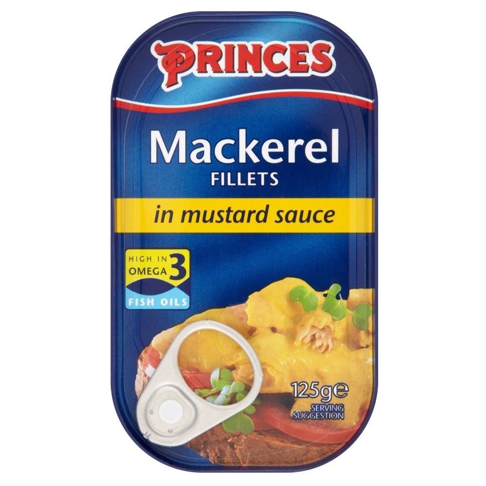 Mackerel Fillets in Mustard Sauce (125g) - Pack of 6