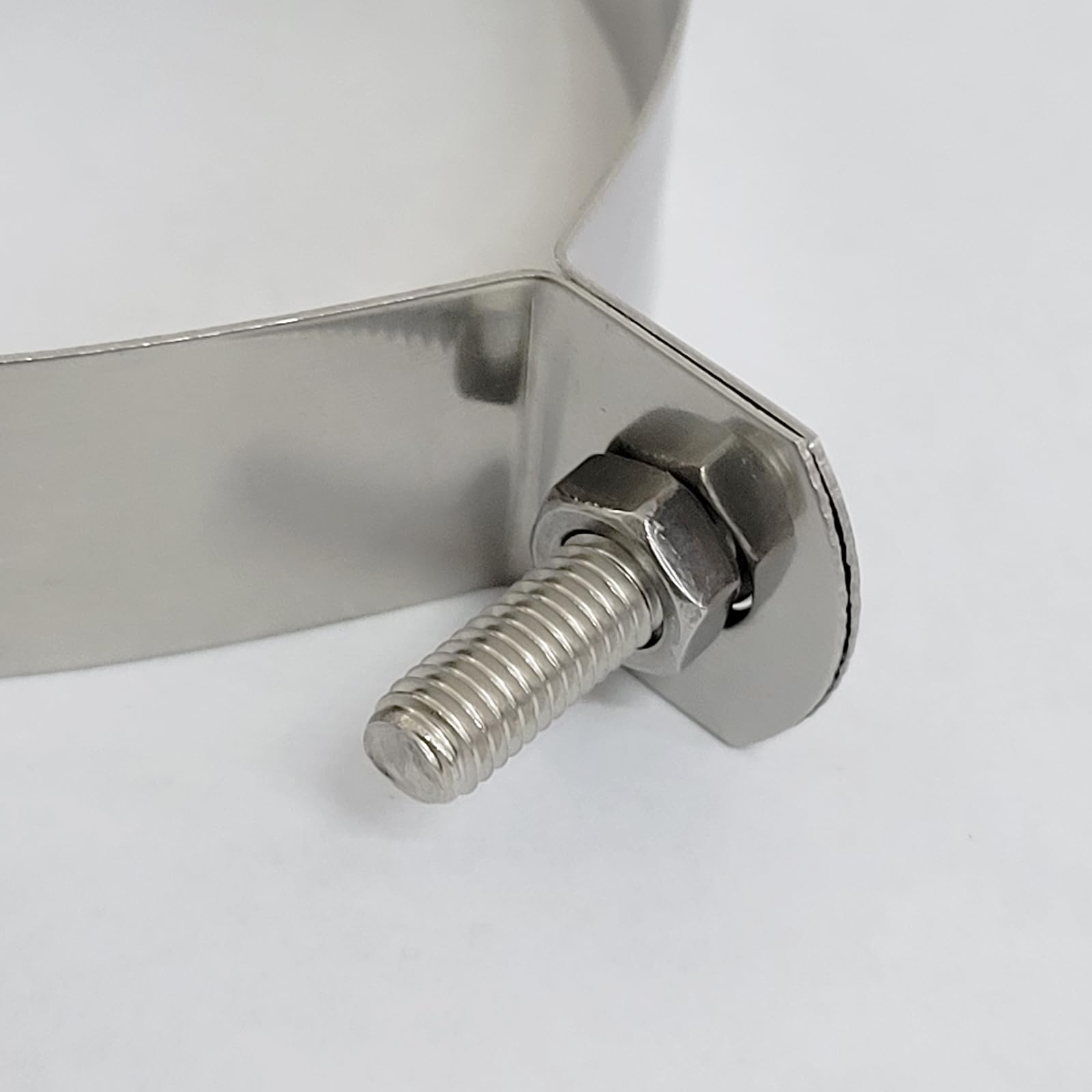 20 Sets Chain Link Brace Band Chain Fence 304 Stainless Steel with Bolts & Nuts for Post,Pipe Gate Fences Panels (100mm Diameter) - Image 3