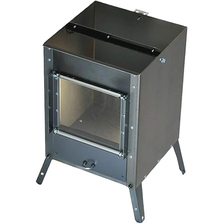 Amazon Co Jp Liftoff ロケットストーブ 焚火箱 ガラス窓ボディ 別売りの 焚火缶キット と合わせて自作するdiy薪ストーブ スポーツ アウトドア