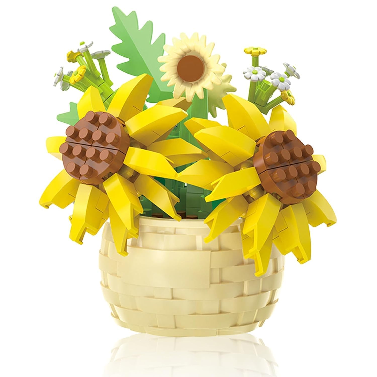 Sunflower Flowers Building Blocks for Lego Flower, Building Blocks for Desk and Stand Decor,Creative Project for Desk and Flower Stand Decor-picture-37