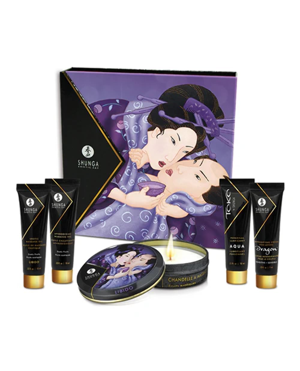 Shunga Shunga Geishas Kit secreto Exotic Fruits Transparent 67 ml