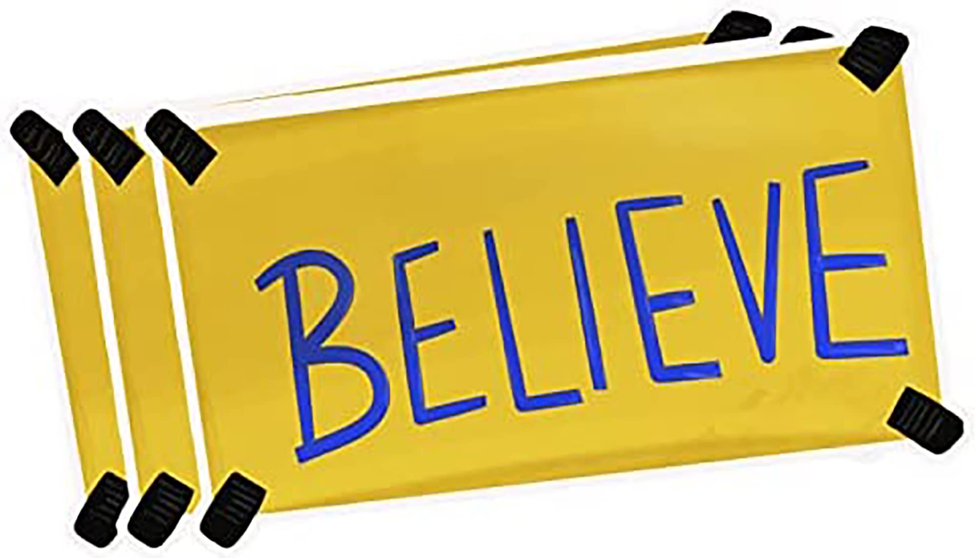Believe Sticker Pack 3 - Vinyl Decal Bumper Stickers for Journaling, Laptop, Bike, Kids, Teens, Water Bottle, Car, Luggage, Guitar, Skateboard - Pack of 3 (15 Inch Wide)