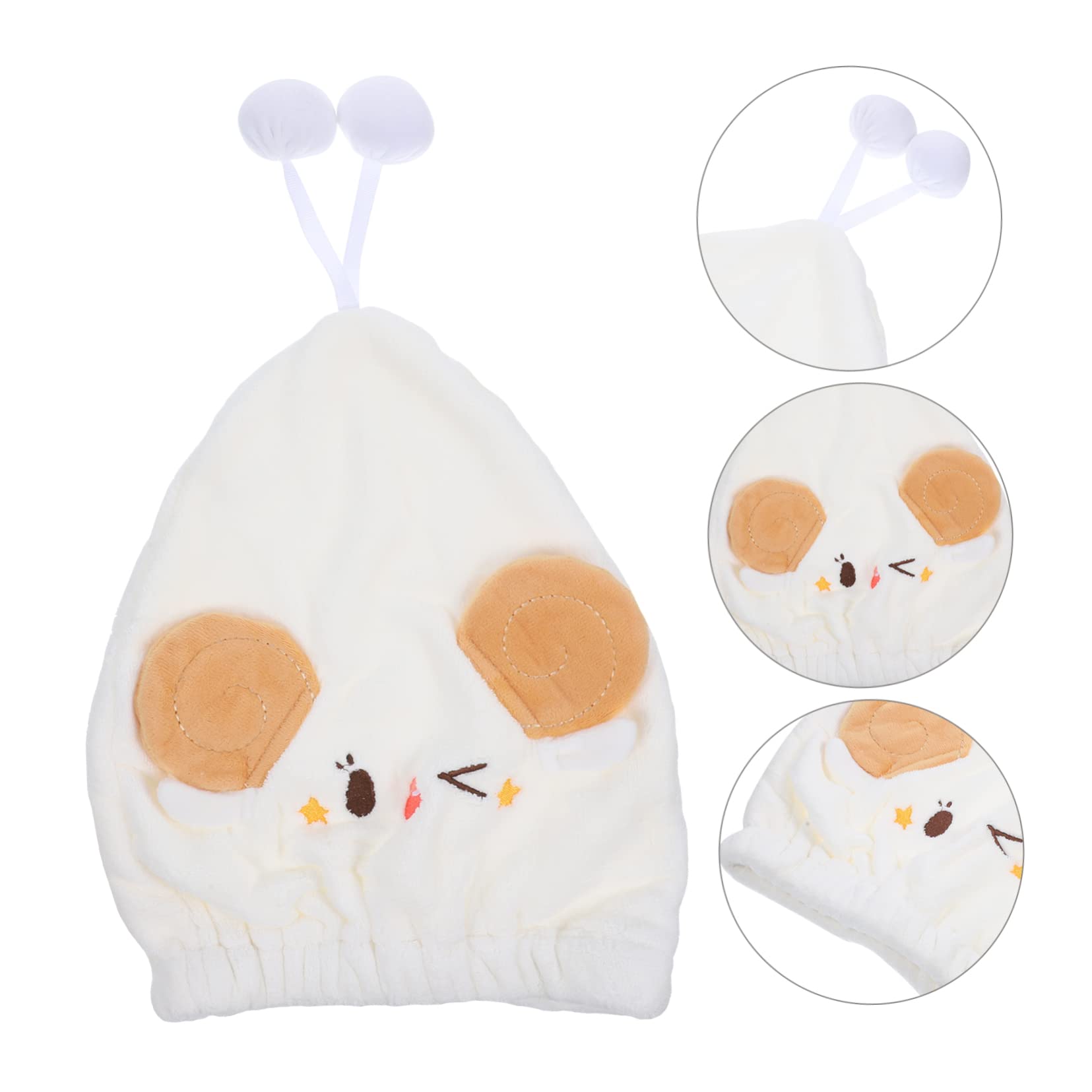 Ipetboom 3piezas Toalla De Secado para Cabello De Microfibra Turbante Absorbente para Niñas Gorro Secador De Cabello Cartoon para y Uso Diario