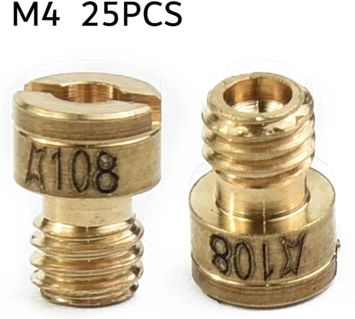 25pcs/set Car Carburetor Main Jets Set 55-115 4mm Thread For Dellorto PHNL PHVA PHBH PHBN PHBG Injector Nozzles