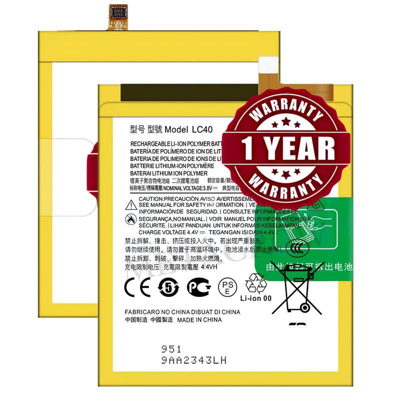 Image of Original LC40 Battery Compatible for Motorola Moto E (2020) (XT2052DL) - (3550mAh) - 1 Year Warranty JK1