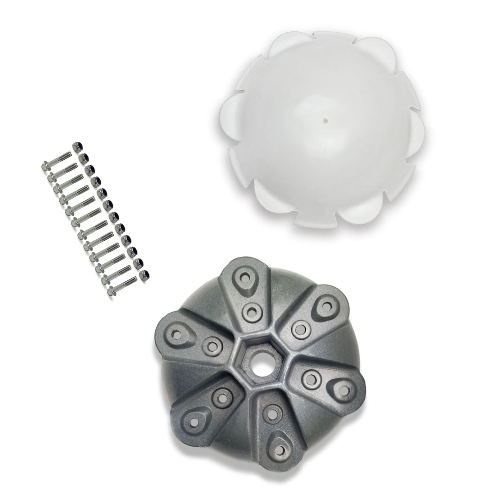 Fentency Wind Turbines Wheel Hub Caps Replacement Light Weight Diameter 135mm Wheel Hub Wind Generator Parts Enduring Horizontal Turbines Generator Cover