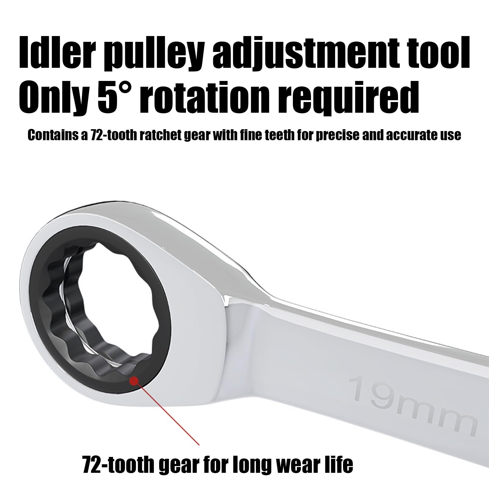 Kit di attrezzi per cintura a serpentina, strumenti di manutenzione auto | chiave di regolazione puleggia, per meccanici professionisti, appassionati di fai da te, casa, garage, officine, manutenzione