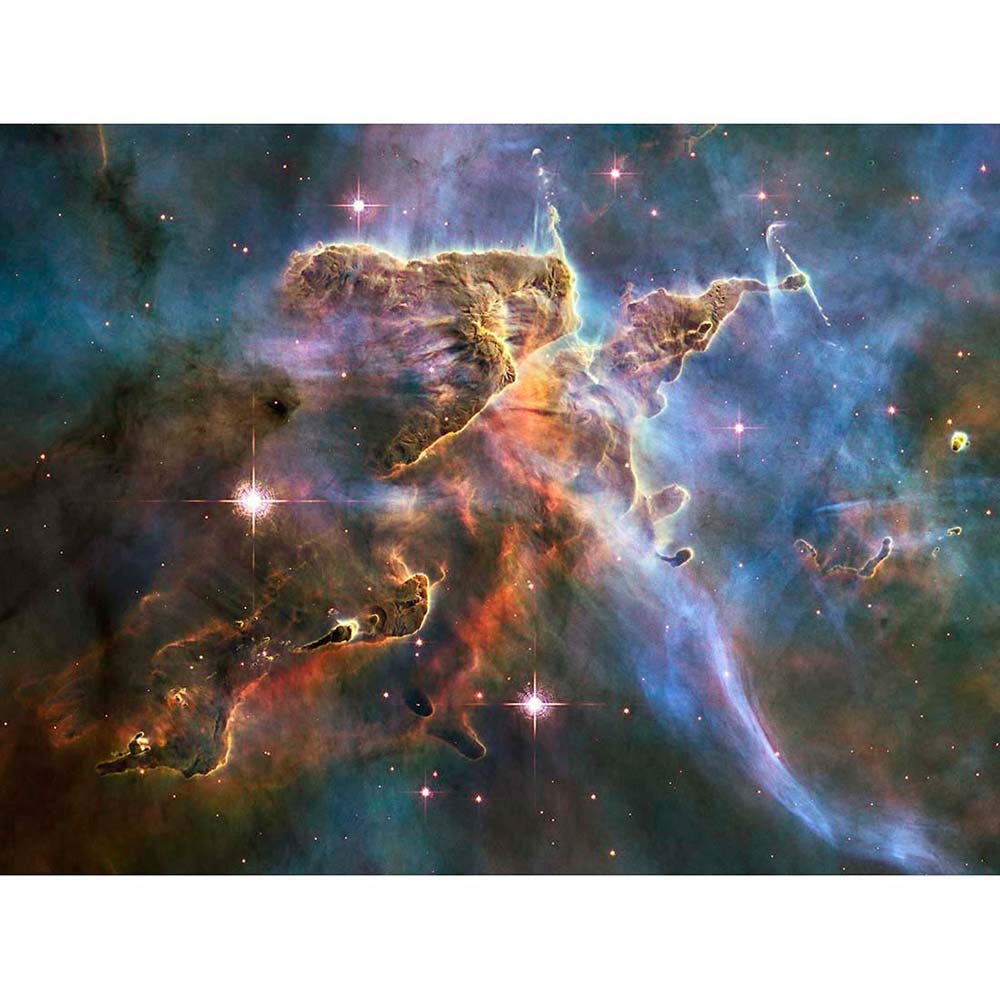 Wee Blue Coo Hubble Space Telescope Carina Nebula Art Print Poster Wall Decor 12X16 Inch