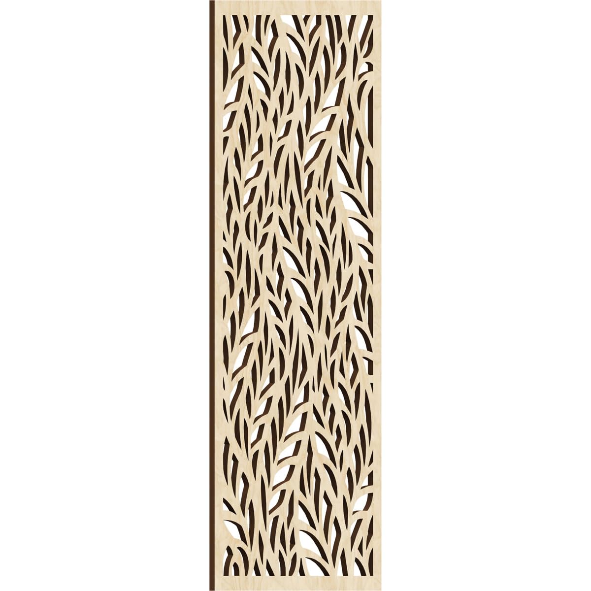 Ortonville Decorative Pierced Fretwork Wood Wall Panels, 11 3/8"W x 29 3/8"H x 1/4"T, Birch