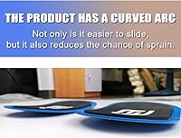 Vista 2 de Discos deslizantes deslizantes de núcleo de uso suave en el equipo de deslizadores de ejercicio de piso de alfombra. Planeadores compactos