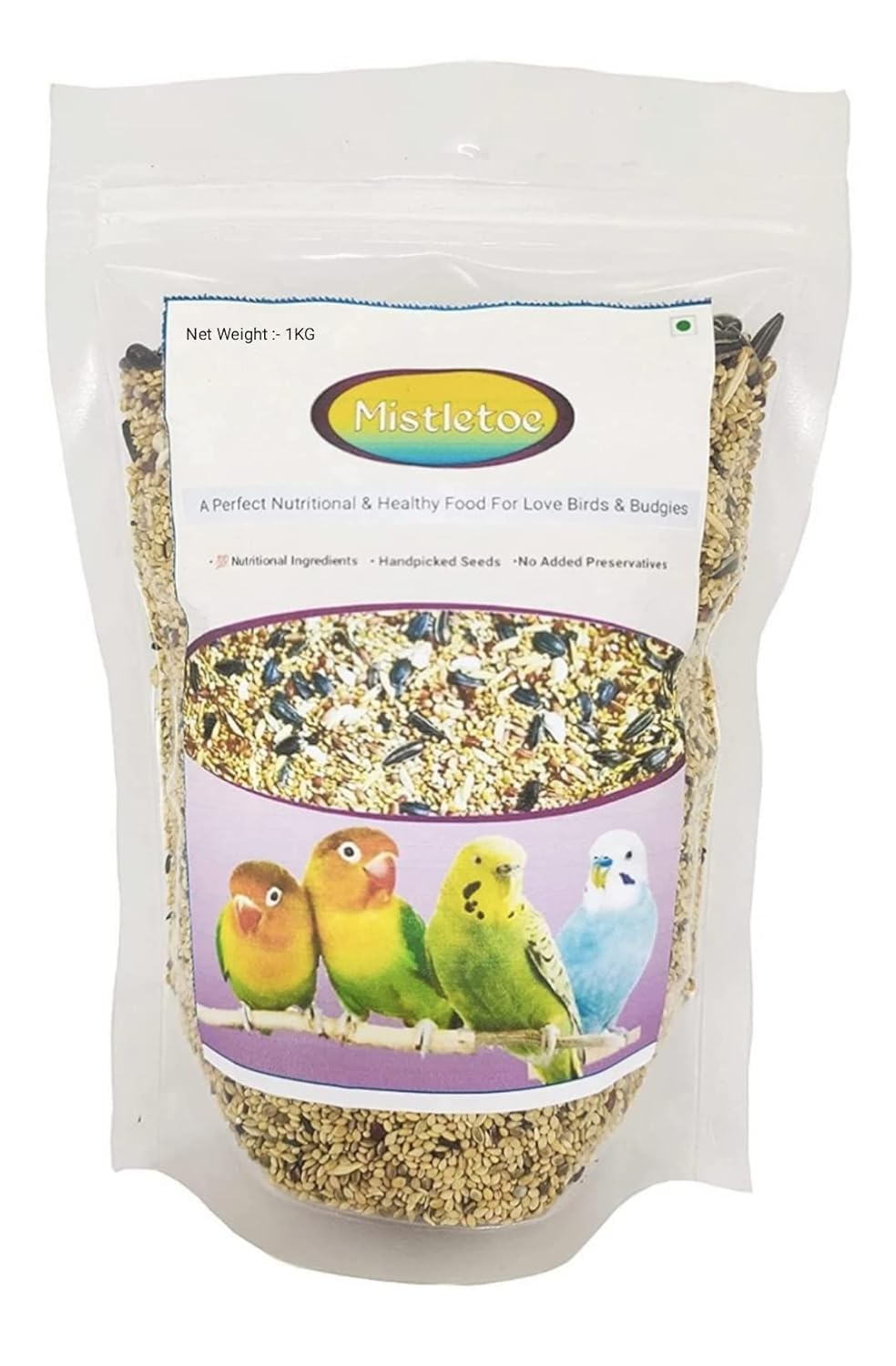 Mistletoe Natural Natural Mix Seeds for Love Bird & Budgies Premium Bird Food (950gm) (B09G2Z22MH) Amazon Price History, Amazon Price Tracker
