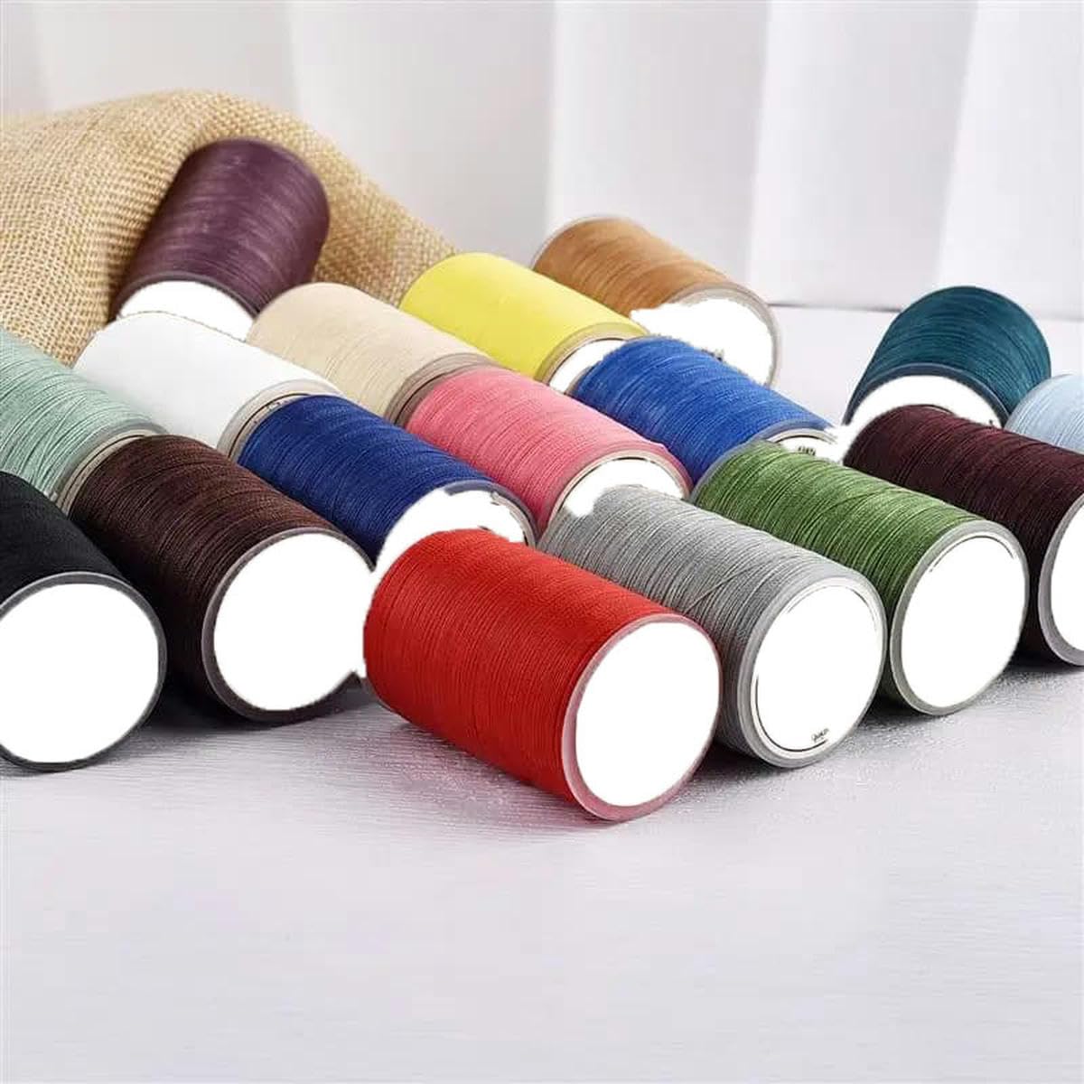 300 M 0,35 Mm Di Poliestere In Pelle Cucito Tondo Filo Cerato - Foto 10