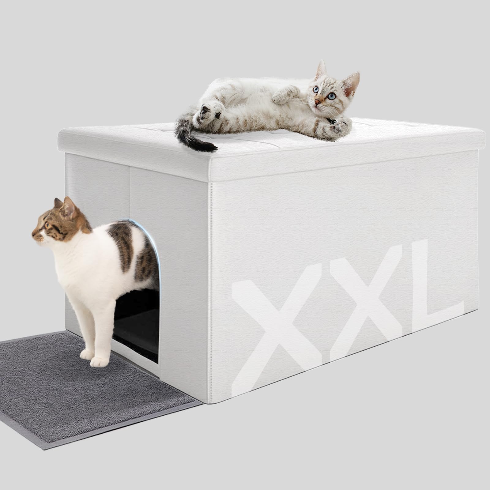 Amazon.com : MEEXPAWS Cat Litter Box Enclosure Furniture Hidden