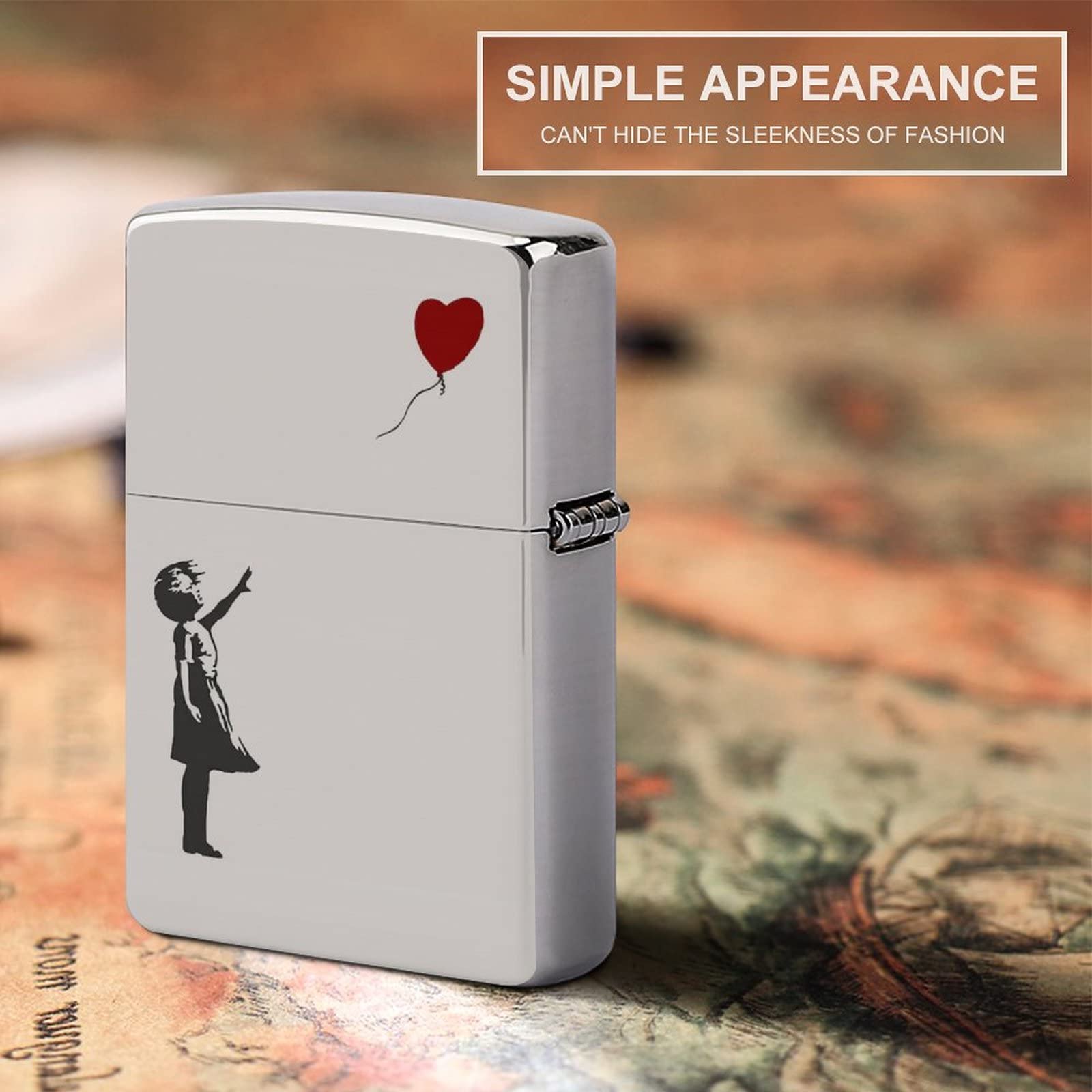 Amazon.co.jp: ジッポライターカバー Banksy バンクシー Zippo兼用